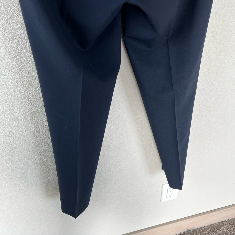 Vince Side Strapping Wool Pant Coastal Blue Minimalist Business Casual Women’s 4 - Picture 8 of 11